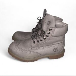 Timberland Men's Gray Leather Boots